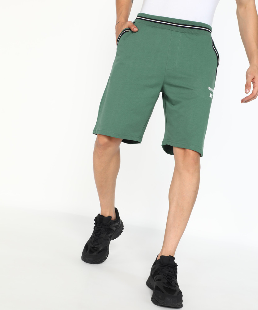 FOREVER 21 Printed Men Dark Green Regular Shorts Buy FOREVER 21