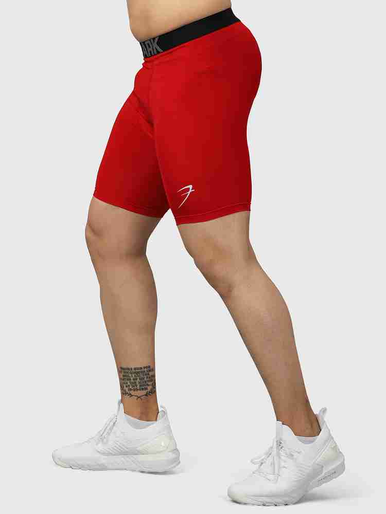 Mens red compression shorts cheap