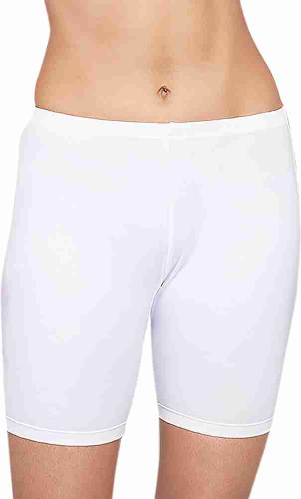 White cotton cycling shorts best sale