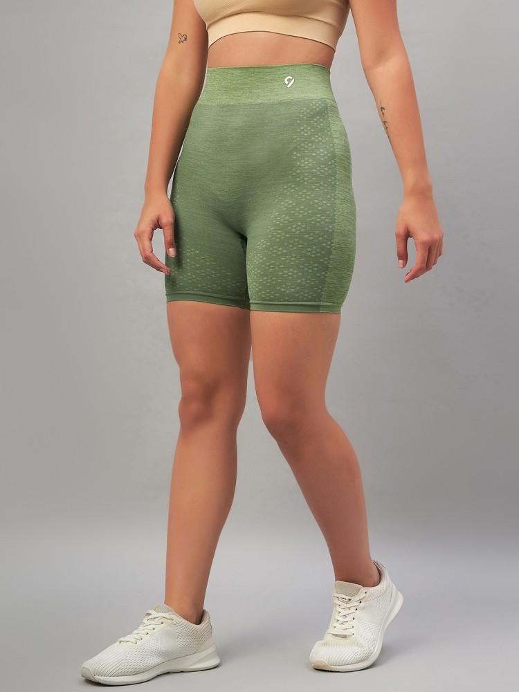 C9 Airwear Solid Women Green Sports Shorts - Buy C9 Airwear Solid Women  Green Sports Shorts Online at Best Prices in India