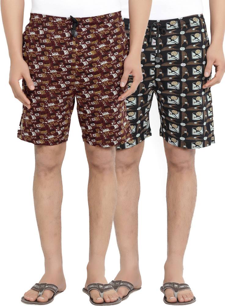 Bumchums Graphic Print Men Multicolor Basic Shorts