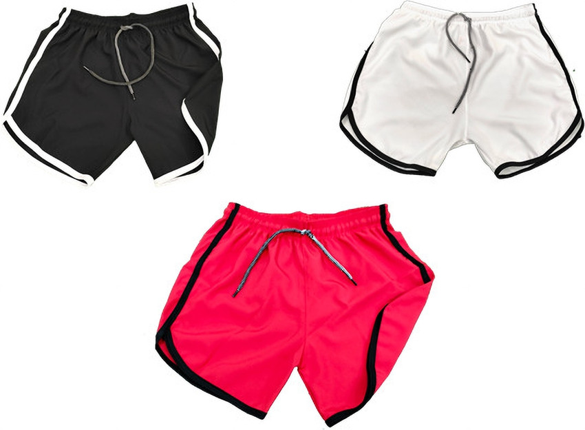 Red and best sale white running shorts