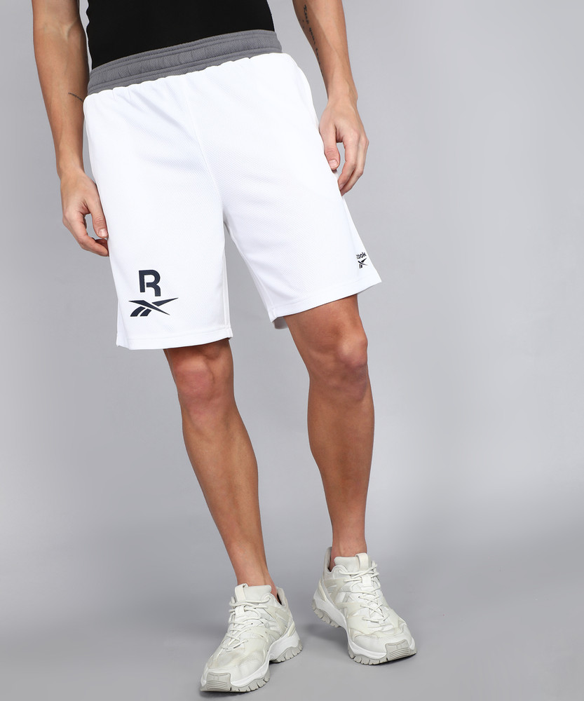REEBOK Solid Men White Sports Shorts Buy REEBOK Solid Men White Sports Shorts Online at Best Prices in India Flipkart