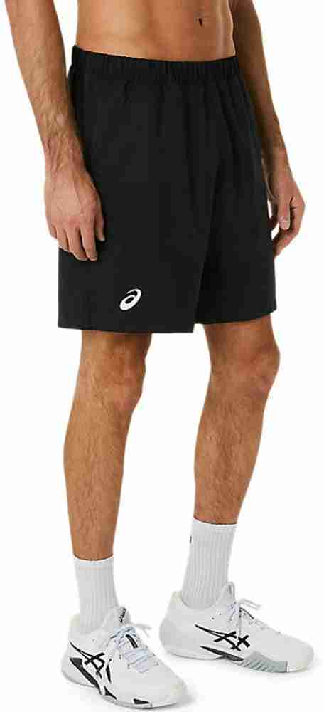 Asics Solid Men Black Sports Shorts Buy Asics Solid Men Black
