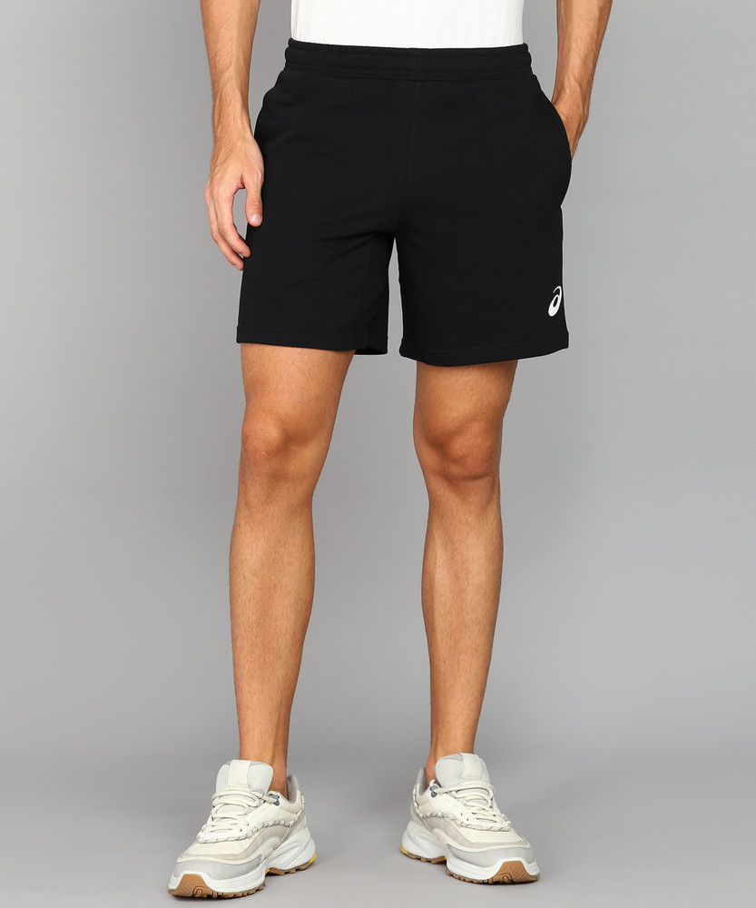 Asics Solid Men Black Sports Shorts Buy Asics Solid Men Black