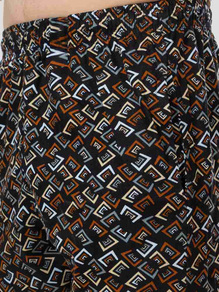 Zeffit Printed Men Black Bermuda Shorts