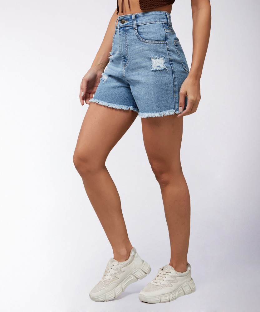 Buy Blue Shorts for Women by MISS CHASE Online