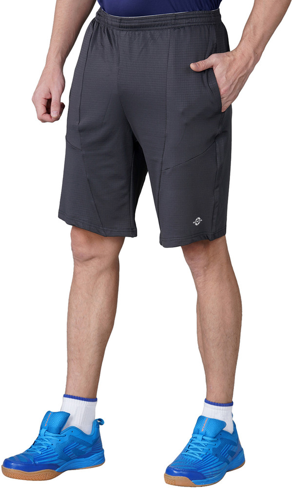 NIVIA Solid Men Grey Sports Shorts Buy NIVIA Solid Men Grey