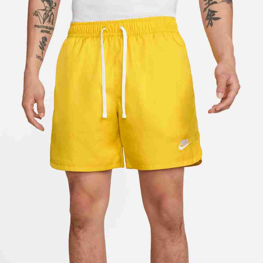 NIKE Self Design Men Yellow Sports Shorts Buy NIKE Self Design