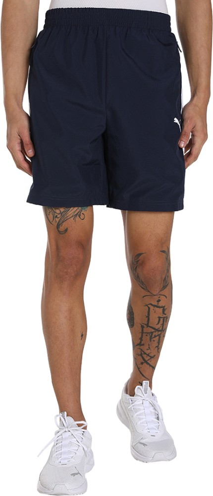 PUMA Solid Men Blue Sports Shorts - Buy PUMA Solid Men Blue Sports Shorts  Online at Best Prices in India