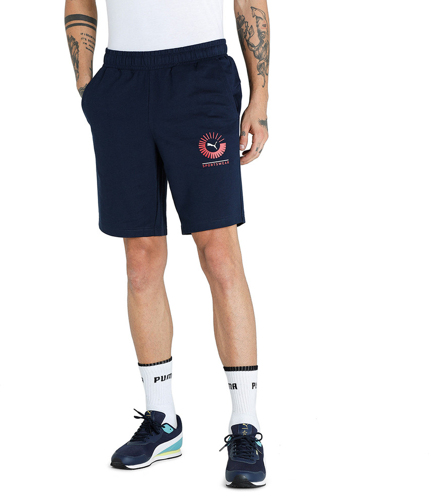 PUMA Solid Men Blue Sports Shorts Buy PUMA Solid Men Blue Sports Shorts Online at Best Prices in India Flipkart
