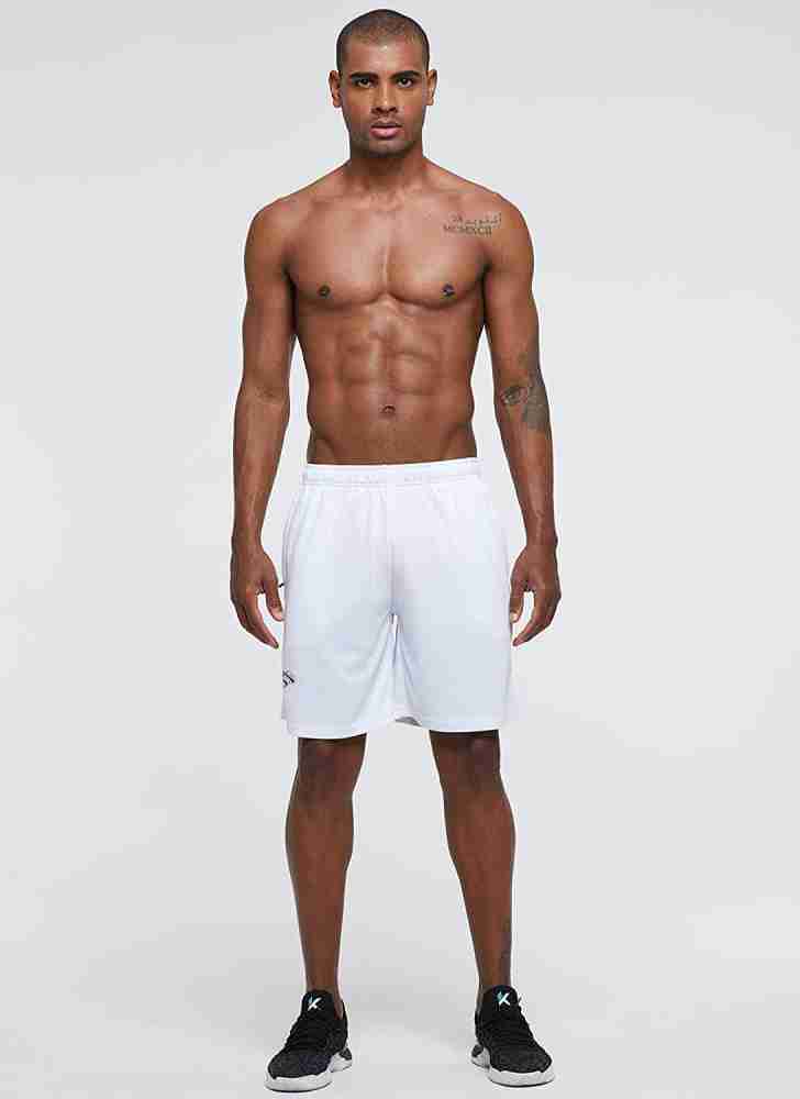 FABSTIEVE Solid Men White Sports Shorts - Buy FABSTIEVE Solid Men White  Sports Shorts Online at Best Prices in India