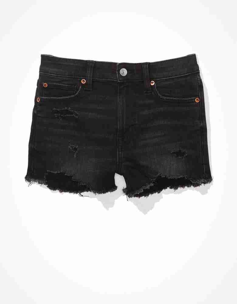 Black denim shorts american eagle cheap
