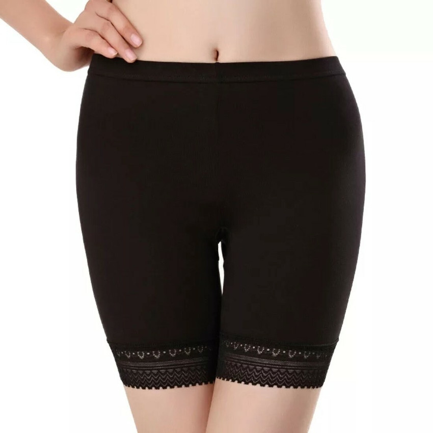 CURVYKNOT Solid Women Black Cycling Shorts Buy CURVYKNOT Solid
