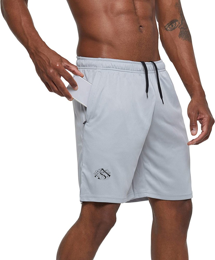 Dia A Dia Solid Men Grey Sports Shorts - Buy Dia A Dia Solid Men