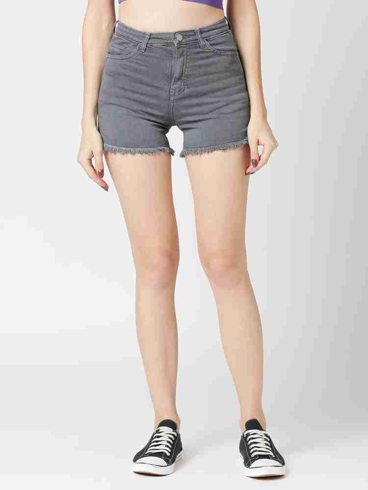 Buy Girls Black Raw Hem Denim Shorts Online at Sassafras