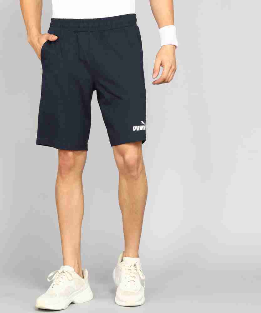 PUMA Solid Men Online Prices India Sports Best Shorts Buy in Blue Sports at PUMA - Men Shorts Blue Solid
