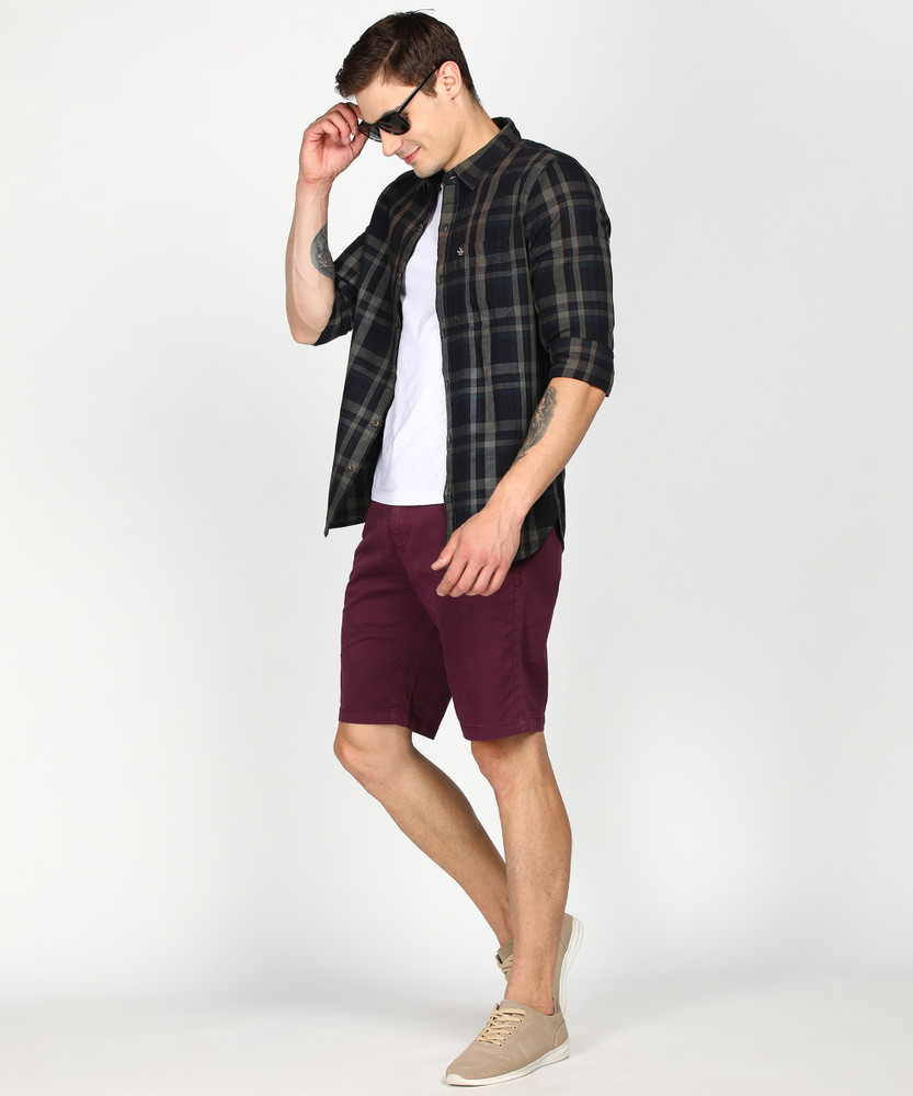 WROGN Solid Men Maroon Chino Shorts Buy WROGN Solid Men Maroon Chino Shorts Online at Best Prices in India Flipkart
