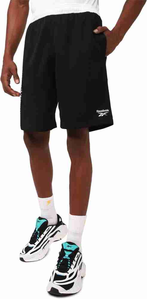 REEBOK Solid Men Black Sports Shorts - Buy REEBOK Solid Men Black Sports  Shorts Online at Best Prices in India