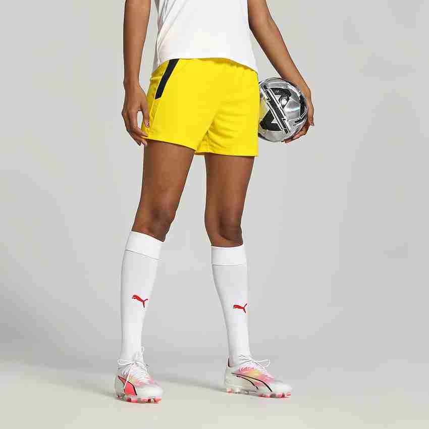PUMA Solid Women Yellow Sports Shorts Buy PUMA Solid Women