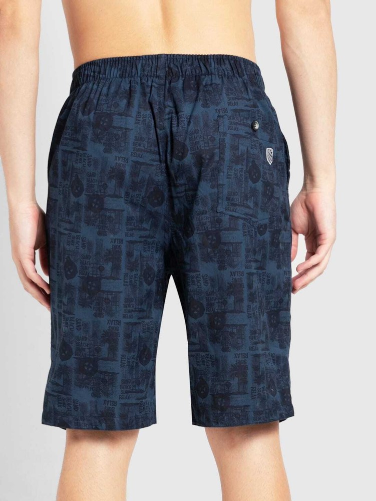 JOCKEY Printed Men Blue Bermuda Shorts - Buy JOCKEY Printed Men