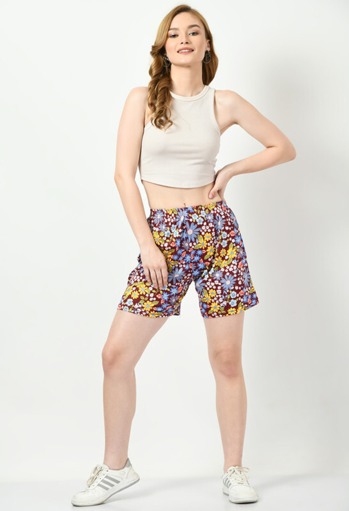 Floral print shorts store