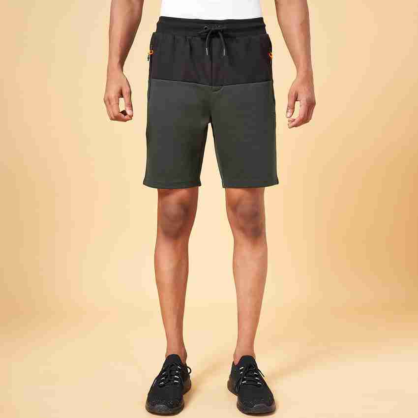 Ajile By Pantaloons Self Design Men Green Basic Shorts Buy Ajile