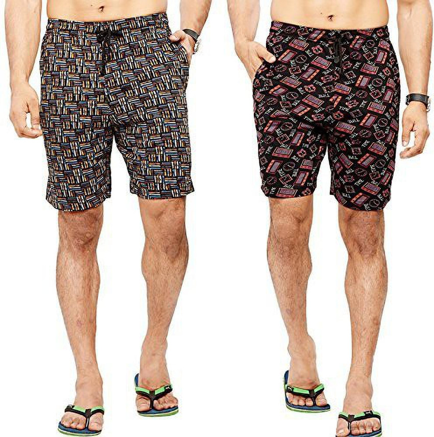Bumchums Printed Men Multicolor Bermuda Shorts