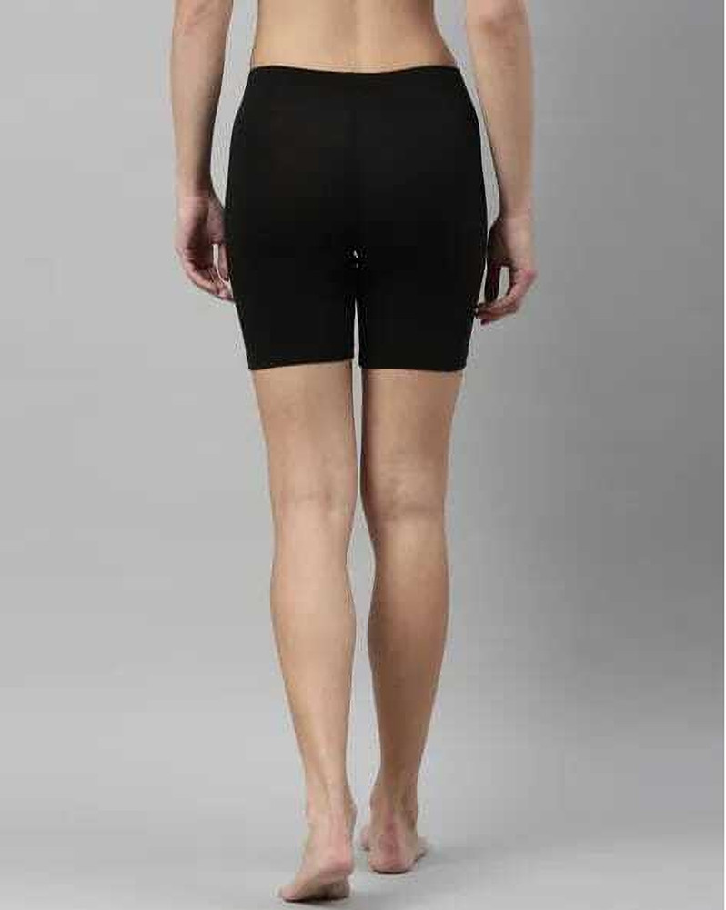 Black biker shorts shop in store