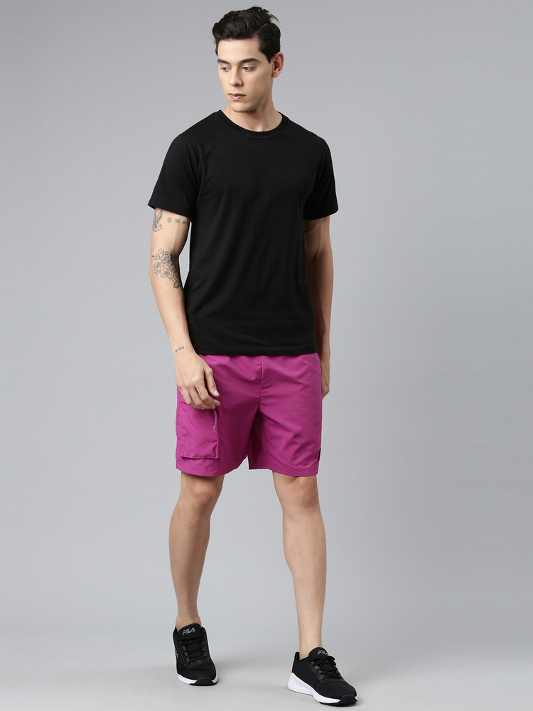 Fila shorts hot sale mens pink
