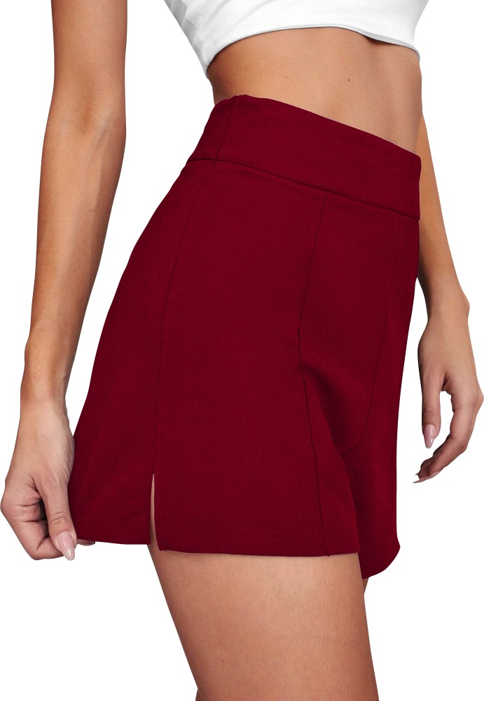 LOSACHE Solid Women Black High Waist Shorts - Buy LOSACHE Solid Women Black High  Waist Shorts Online at Best Prices in India