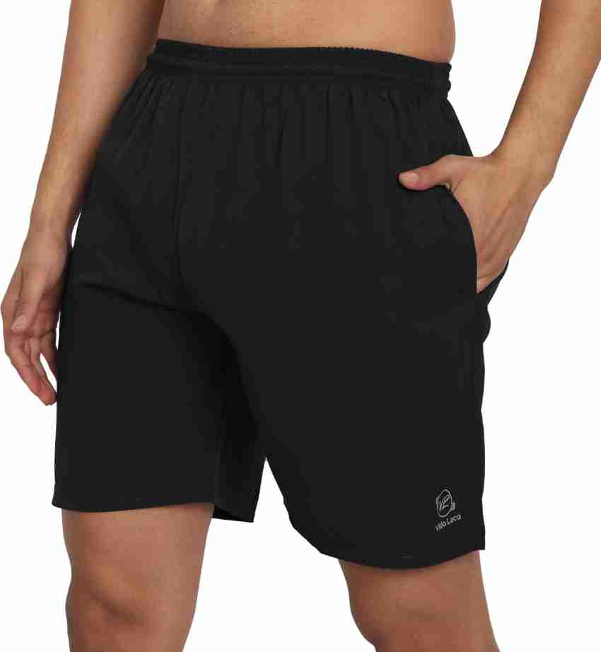 FABSTIEVE Solid Men Black Sports Shorts - Buy FABSTIEVE Solid Men Black  Sports Shorts Online at Best Prices in India