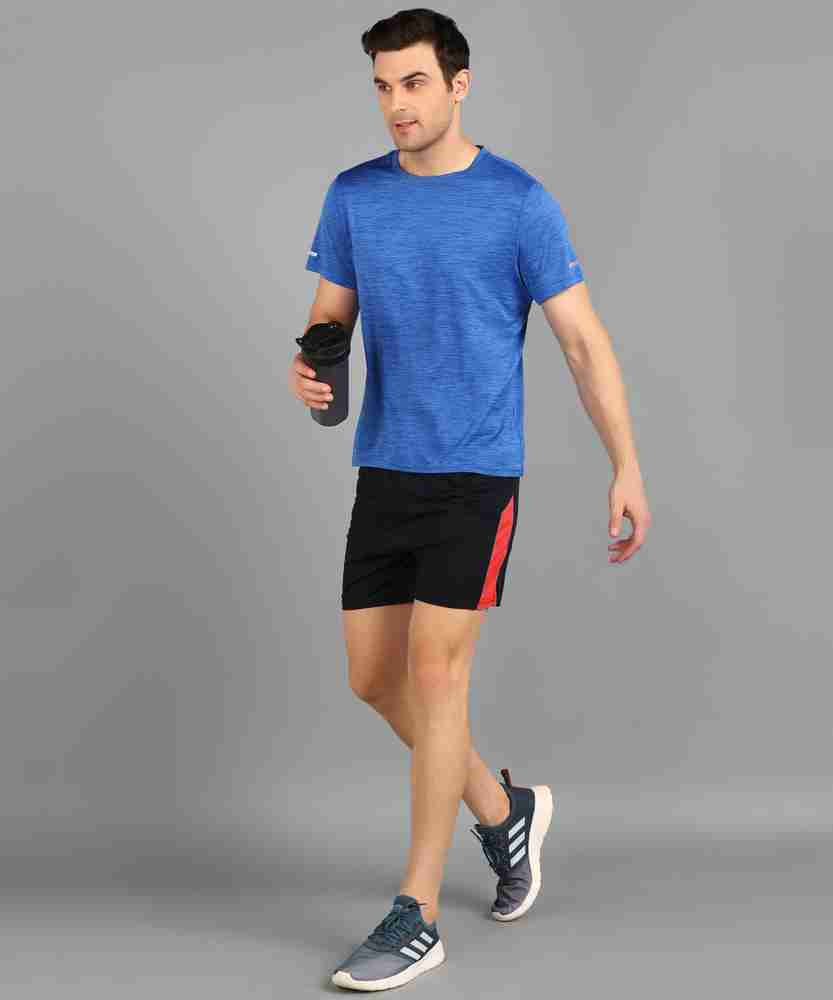 Running elevate colorblock shorts in black 2025