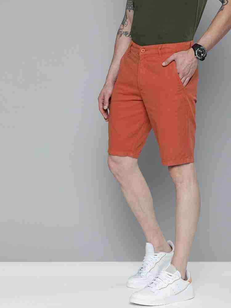 Orange chino shorts clearance