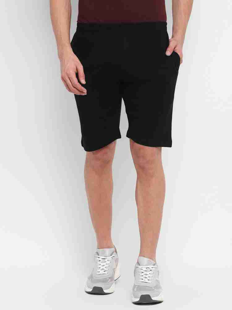 Plain black top sports shorts