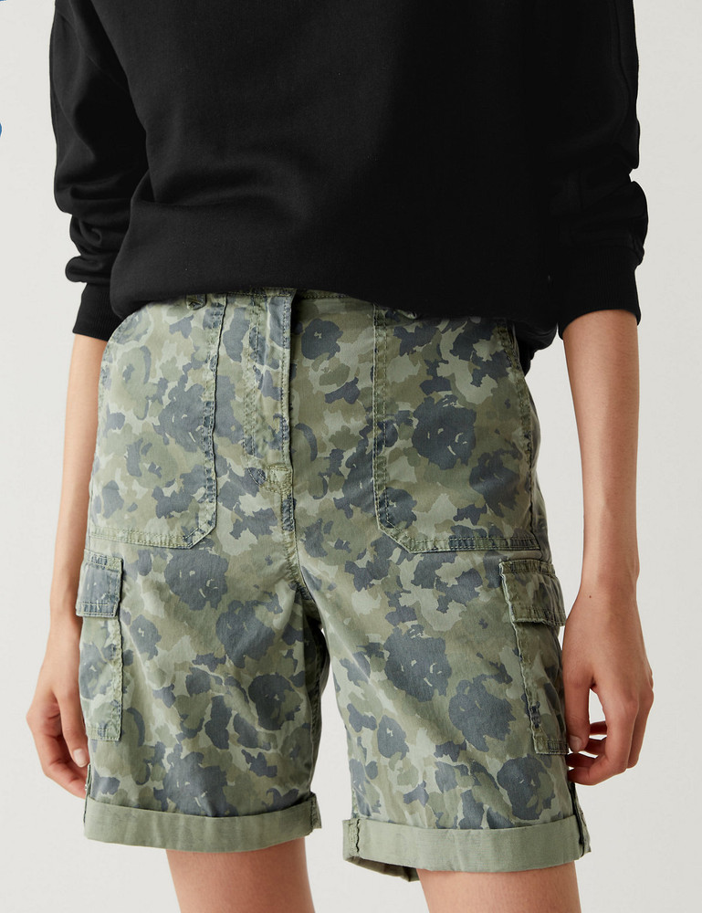 MARKS SPENCER Printed Women Green Cargo Shorts Buy MARKS SPENCER Printed Women Green Cargo Shorts Online at Best Prices in India Flipkart