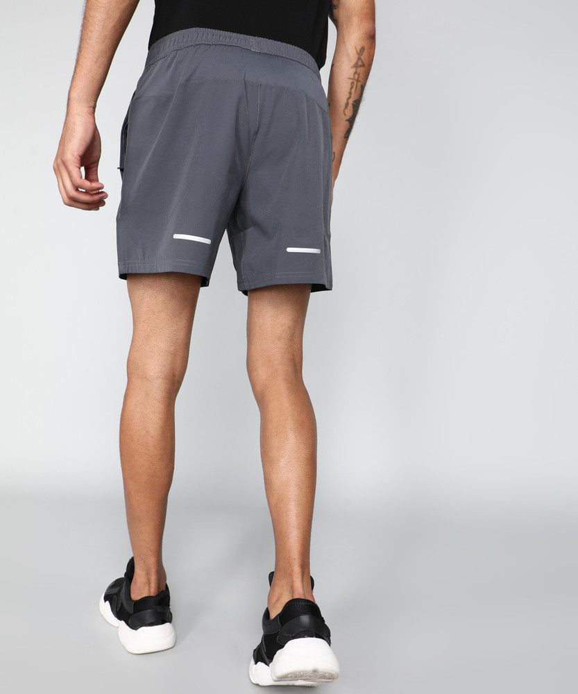 Grey runner shorts discount
