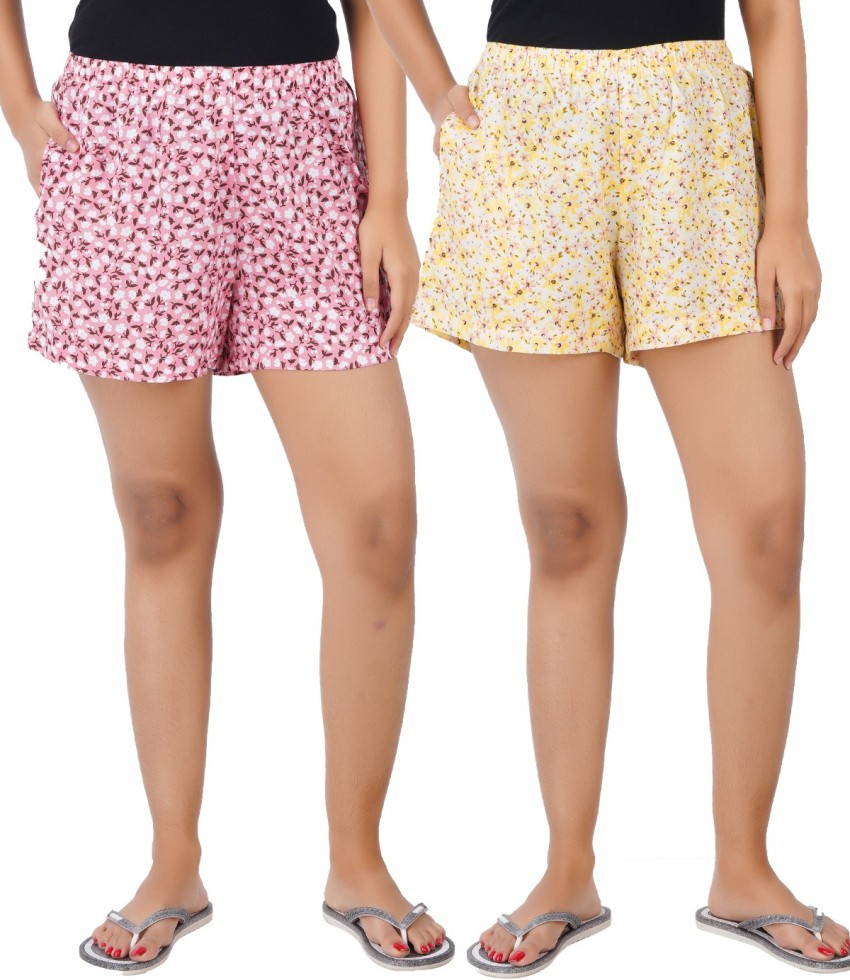 BLUE TYGA Printed Women Multicolor Boxer Shorts - Buy BLUE TYGA Printed  Women Multicolor Boxer Shorts Online at Best Prices in India