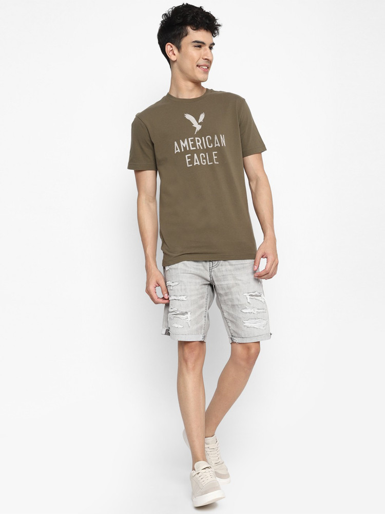 American eagle outfitters men's khaki shorts sales