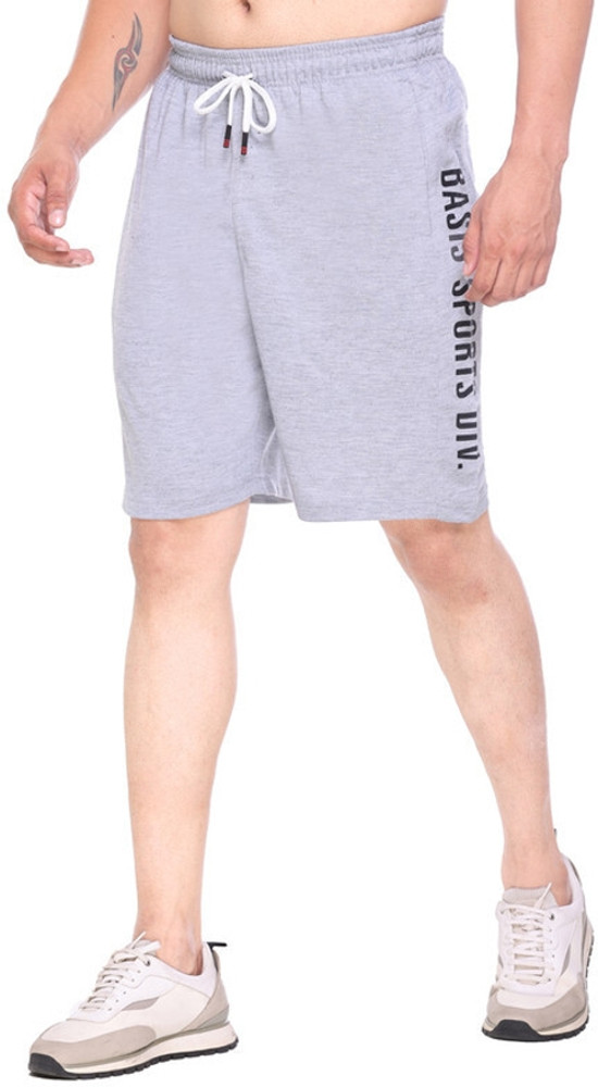 ENOV Solid Men Grey Regular Shorts Buy ENOV Solid Men Grey
