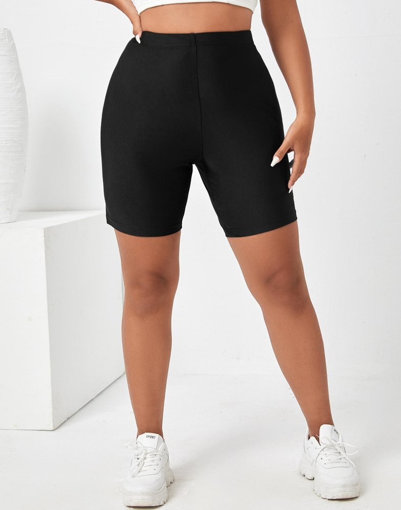 Selvia Solid Women Black Cycling Shorts Buy Selvia Solid Women