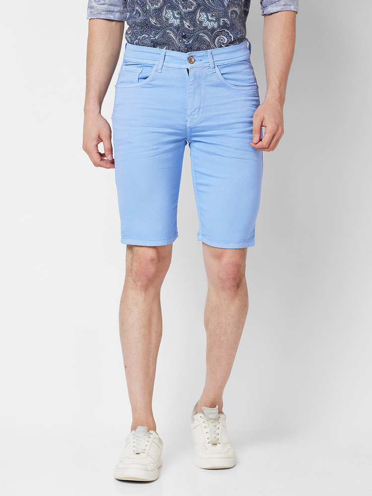 Light blue jean shorts mens 2025