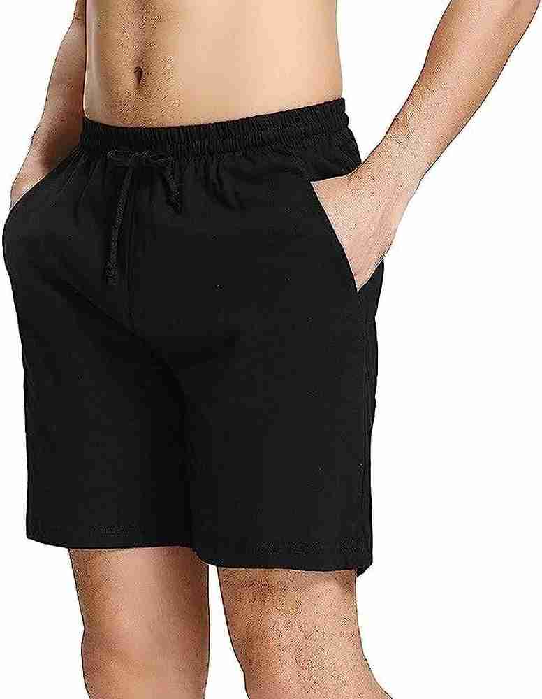 surjeetsingh Solid Men Black Night Shorts Buy surjeetsingh Solid