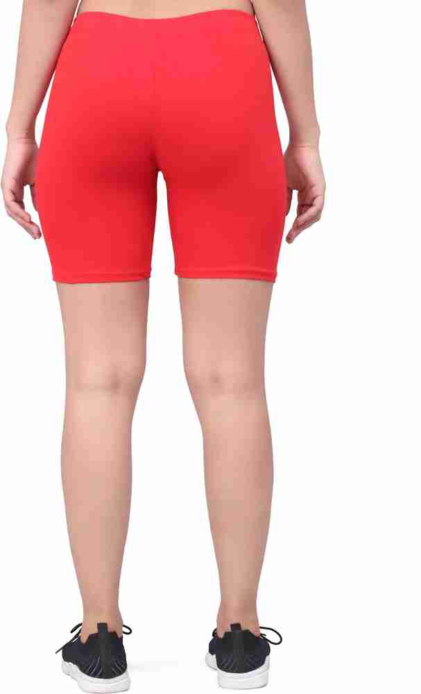 Red and black biker sales shorts