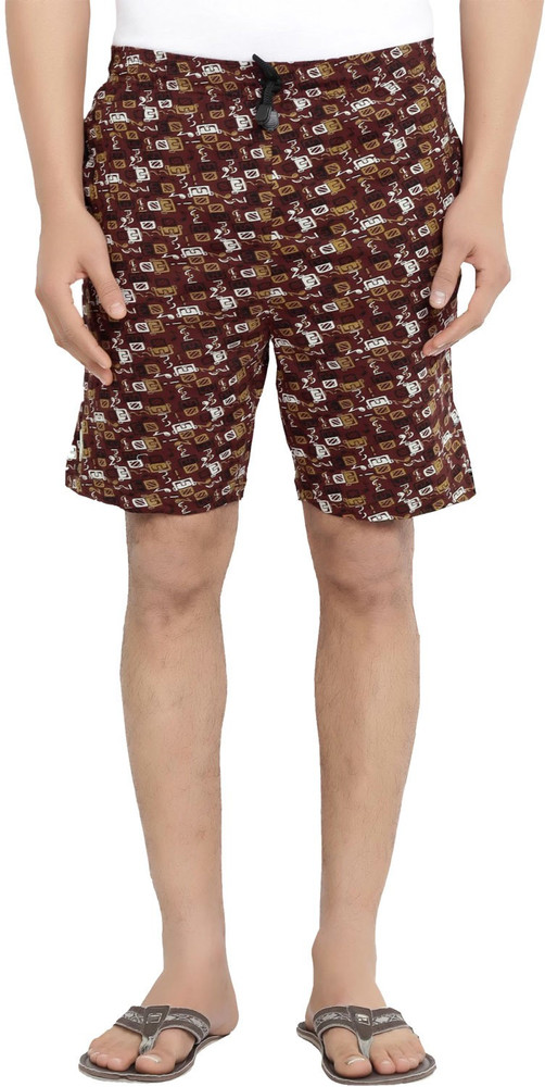 Bumchums mercerised shop printed bermuda