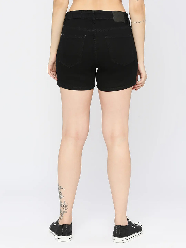 Spykar Solid Women Black Denim Shorts Buy Spykar Solid Women Black Denim Shorts Online at Best Prices in India Flipkart