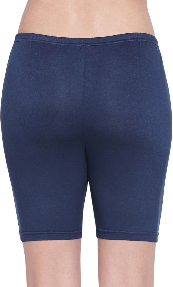 BodyCare Solid Women Dark Blue Cycling Shorts - Buy BodyCare Solid