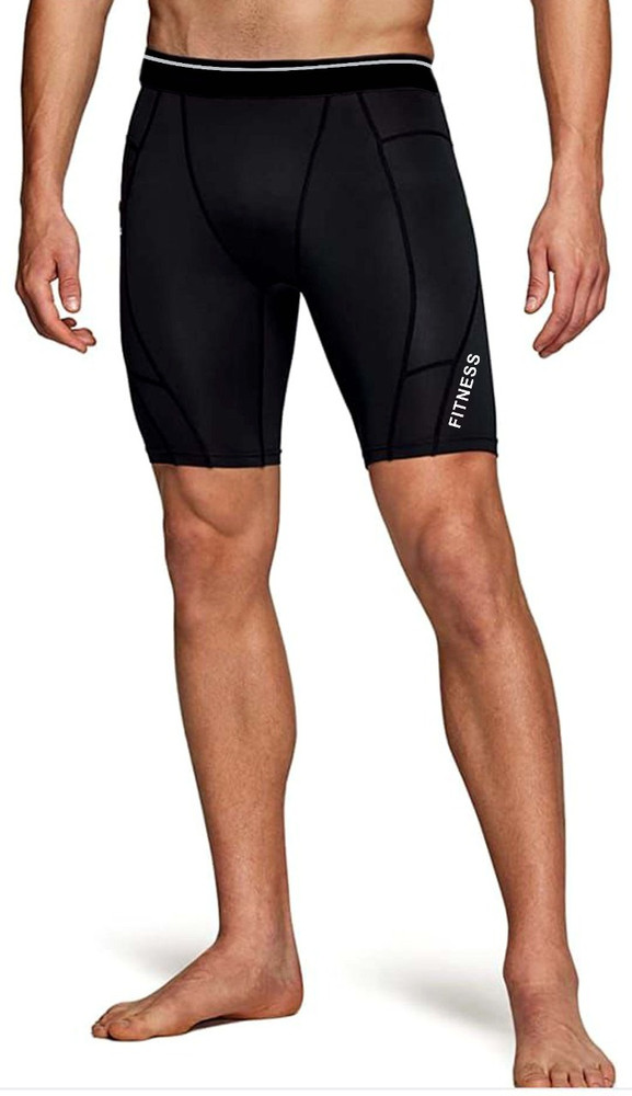 Black biker shorts men discount