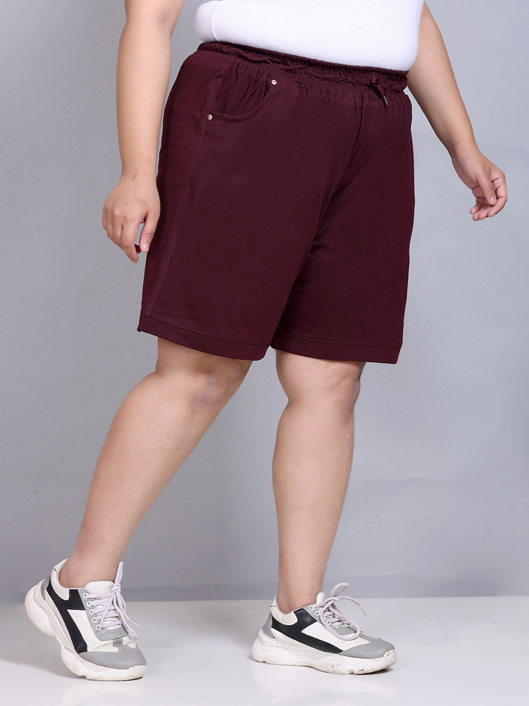 Maroon top shorts womens