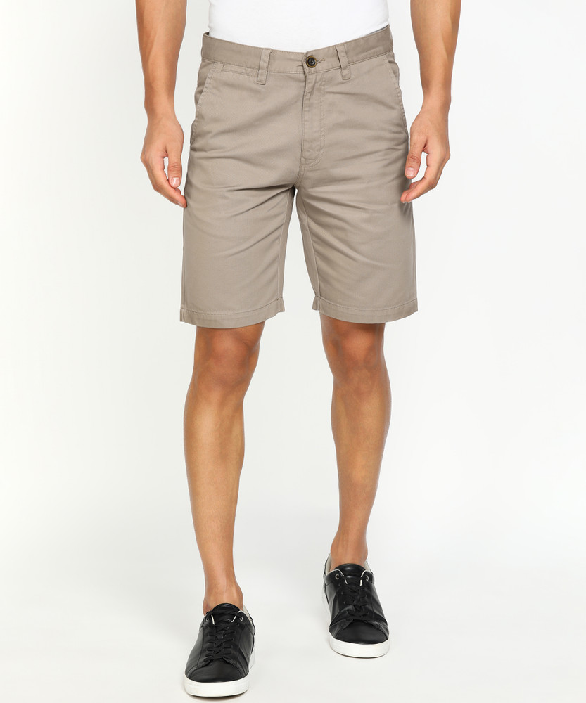 PETER ENGLAND Solid Men Beige Chino Shorts Buy PETER ENGLAND